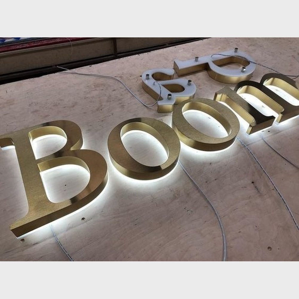 Boom 3D Backlit Channel Letters Led Light Sign - Shineneon