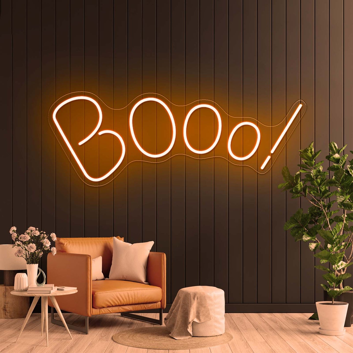 Booo Neon Sign Halloween Led Neon Sign