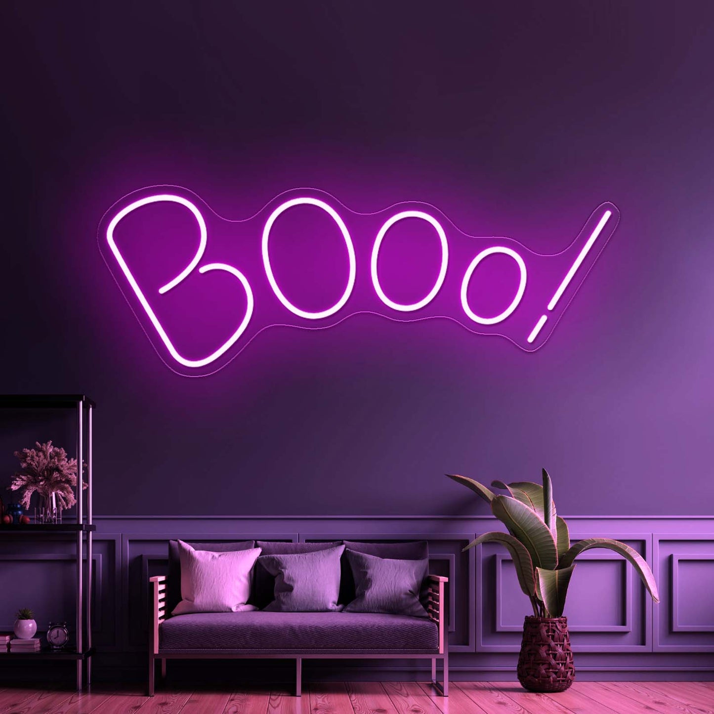 Booo Neon Sign Halloween Led Neon Sign