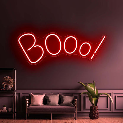 Booo Neon Sign Halloween Led Neon Sign