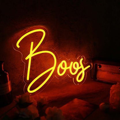 Boos Orange Led Neon Sign - Shineneon
