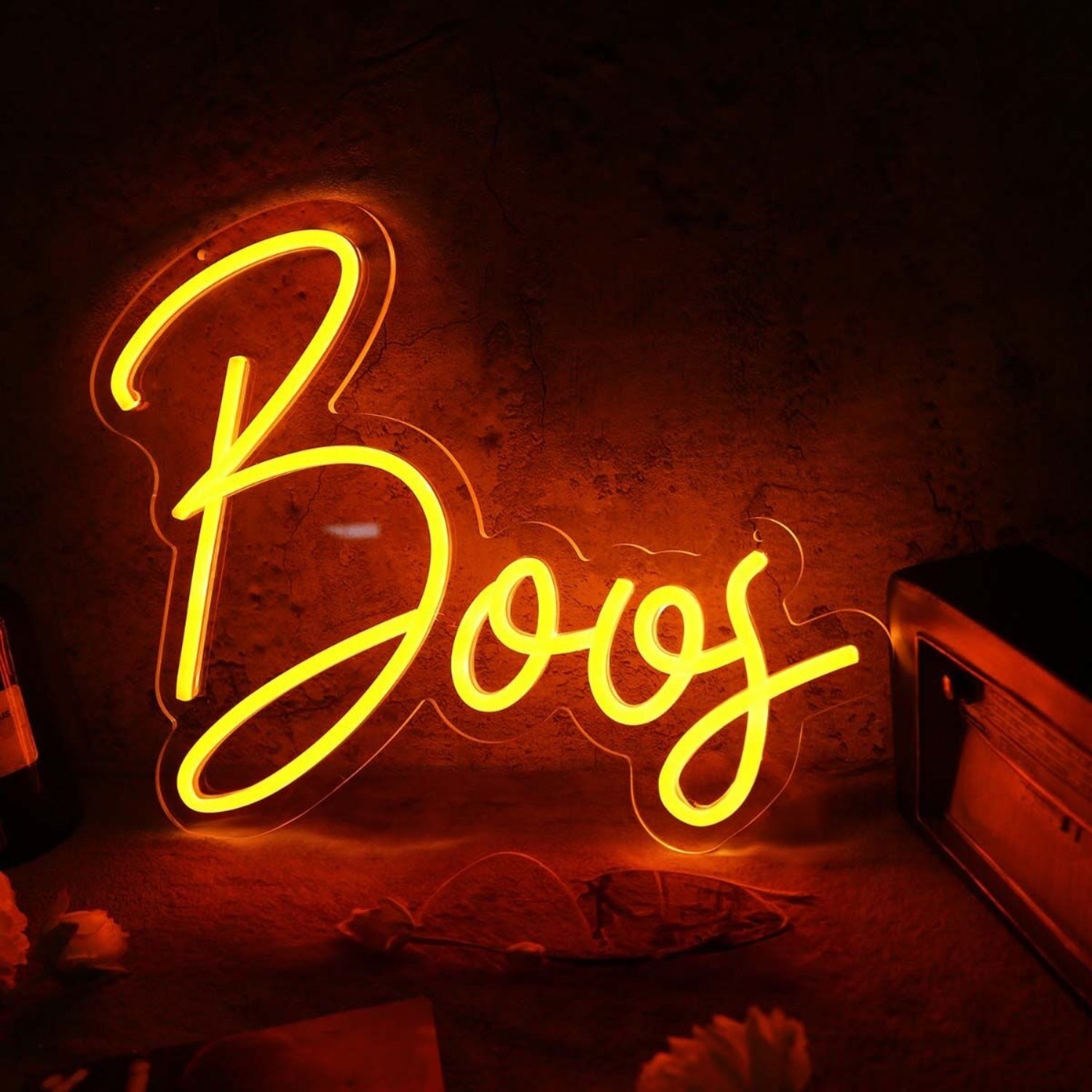 Boos Orange Led Neon Sign - Shineneon
