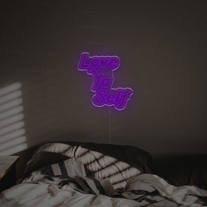 Boost Your Bedroom Vibe With The Love Ya Self Led Neon Sign | Shineneon