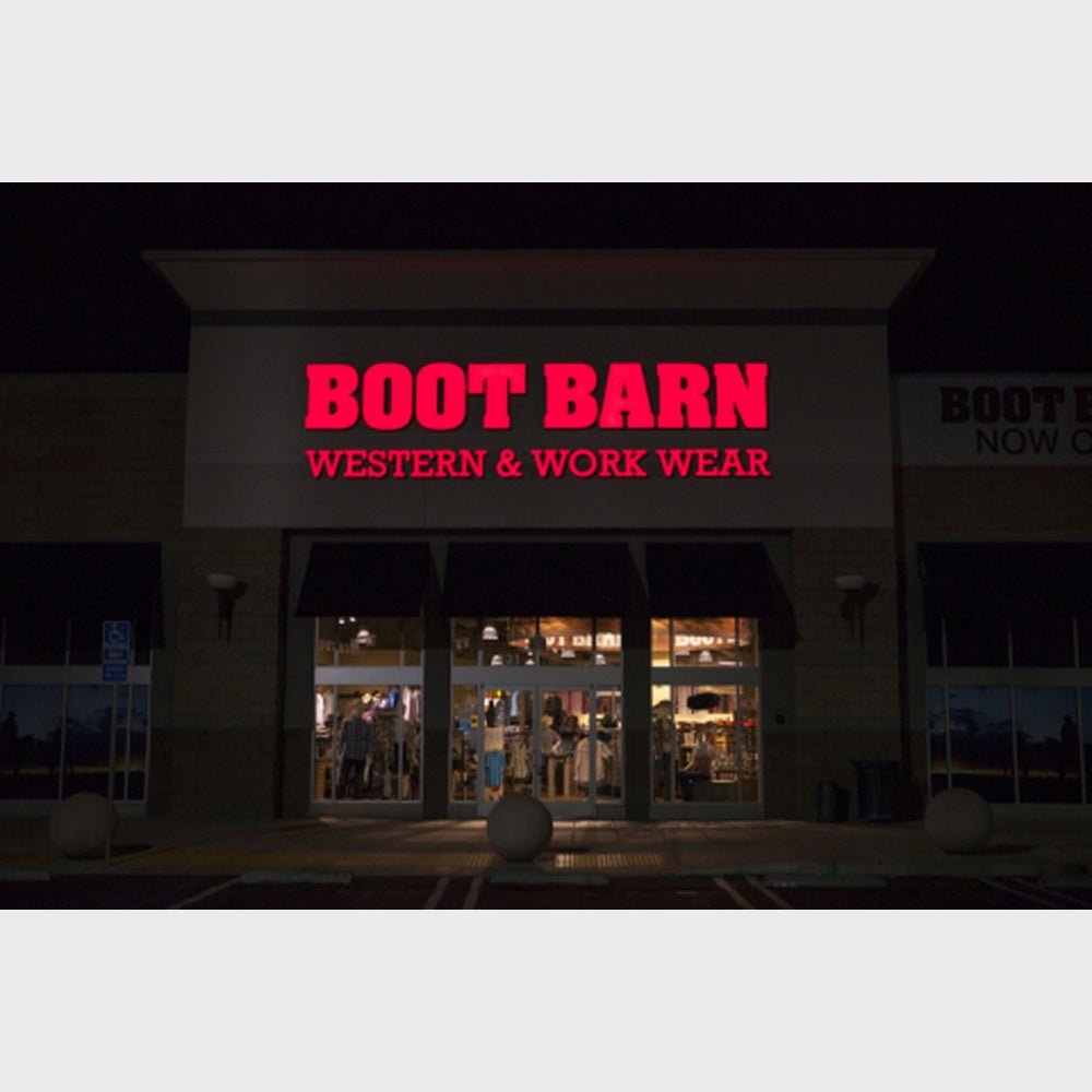 Boot Barn Western Work Wear 3D Frontlit Channel Letters Led Light Sign - Shineneon