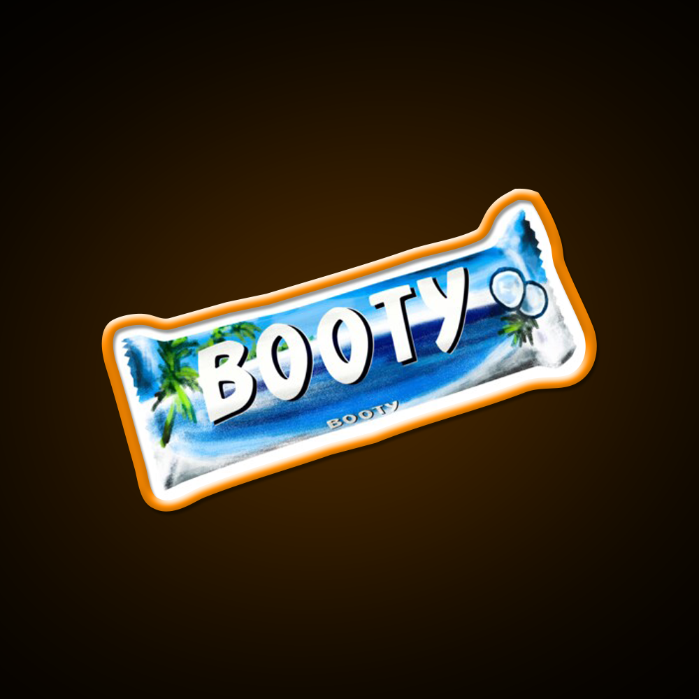 Booty Bounty Chocolate Bar Man Cave Bar Led Neon Sign Rgb Color - LED neon sign view 6