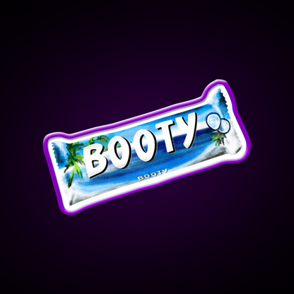 Booty Bounty Chocolate Bar Man Cave Bar Led Neon Sign Rgb Color - LED neon sign view 9