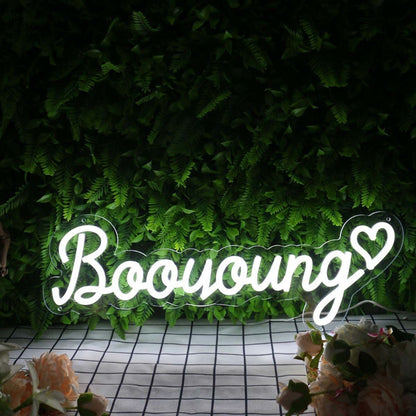 Booyoung White Led Neon Sign - Shineneon