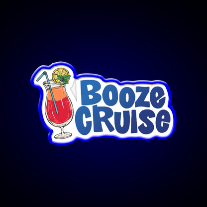 Booze Cruise Cocktail Drink Cocktail Bar Decor Led Neon Sign Rgb Color - LED neon sign view 5