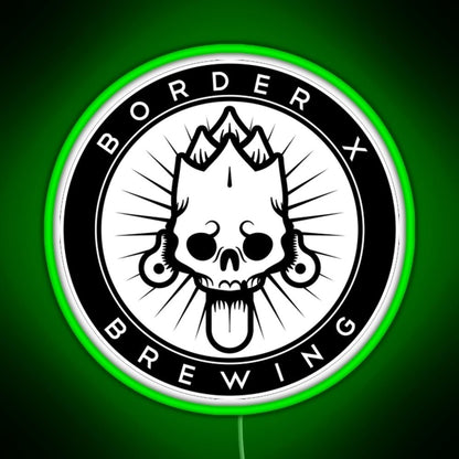 Border X Brewing Rgb Led Neon Sign Pop Wall Art - Shineneon