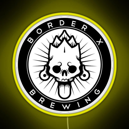 Border X Brewing Rgb Led Neon Sign Pop Wall Art - Shineneon