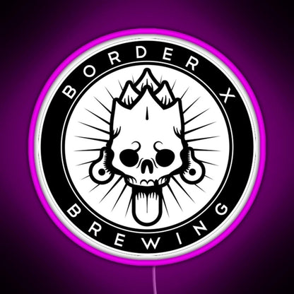 Border X Brewing Rgb Led Neon Sign Pop Wall Art - Shineneon