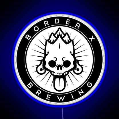 Border X Brewing Rgb Led Neon Sign Pop Wall Art - Shineneon