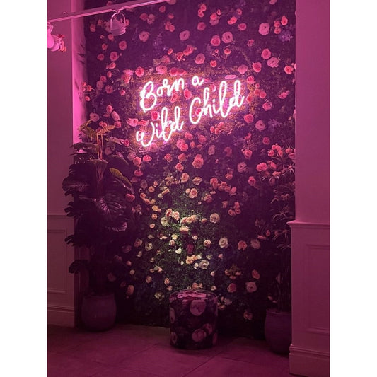 Born A Wild Child Led Sign Business Neon Sign