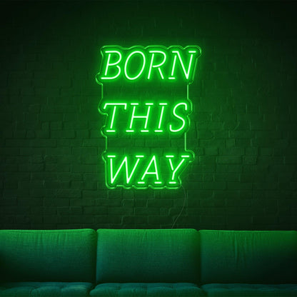 Born This Way Purple Led Neon Sign For Modern Home Cafe Bar Decor | Shineneon