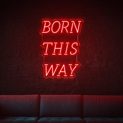 Born This Way Purple Led Neon Sign For Modern Home Cafe Bar Decor | Shineneon