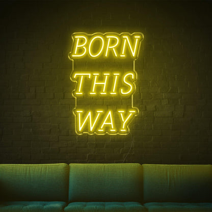 Born This Way Purple Led Neon Sign For Modern Home Cafe Bar Decor | Shineneon