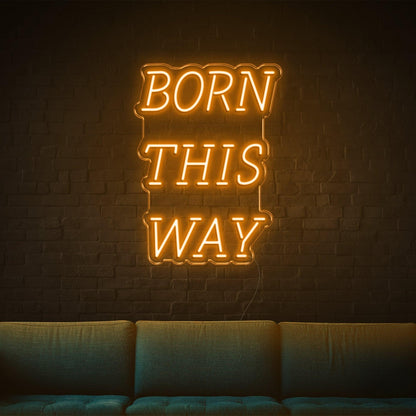 Born This Way Purple Led Neon Sign For Modern Home Cafe Bar Decor | Shineneon