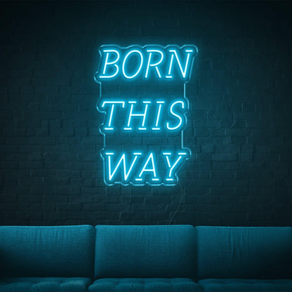 Born This Way Purple Led Neon Sign For Modern Home Cafe Bar Decor | Shineneon