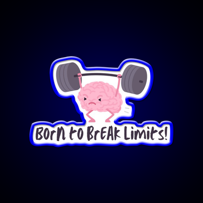 Born To Break Limits Man Cave Bar Led Neon Sign Rgb Color - LED neon sign view 5