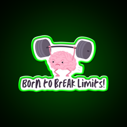 Born To Break Limits Man Cave Bar Led Neon Sign Rgb Color - LED neon sign view 8