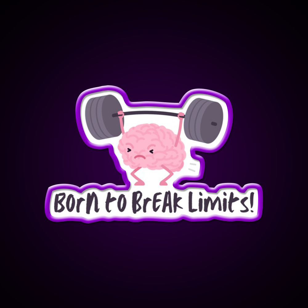 Born To Break Limits Man Cave Bar Led Neon Sign Rgb Color - LED neon sign view 9