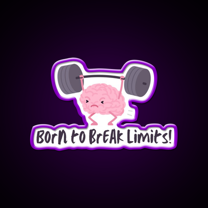 Born To Break Limits Man Cave Bar Led Neon Sign Rgb Color - LED neon sign view 9