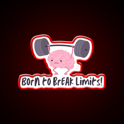Born To Break Limits Man Cave Bar Led Neon Sign Rgb Color - LED neon sign view 10