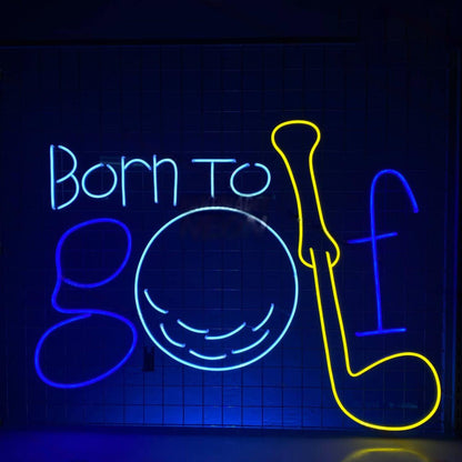 Born To Golf Led Neon Sign Golfer Room Decor | Shineneon