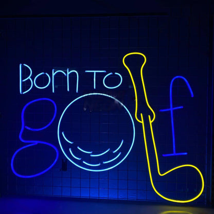 Born To Golf Led Neon Sign Golfer Room Decor | Shineneon