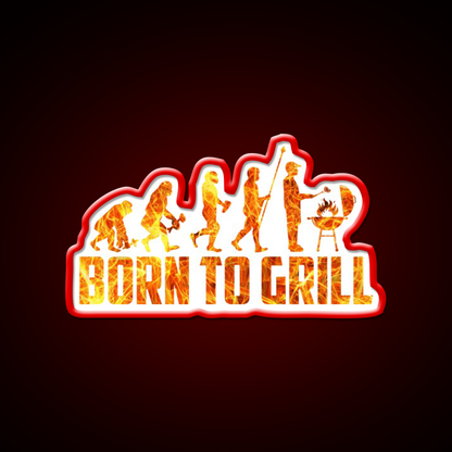 Born To Grill Barbecue Chef Man Cave Bar Led Neon Sign Rgb Color - LED neon sign view 10