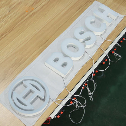 Bosch 3D Backlit Acrylic Letters Business Led Sign - Shineneon