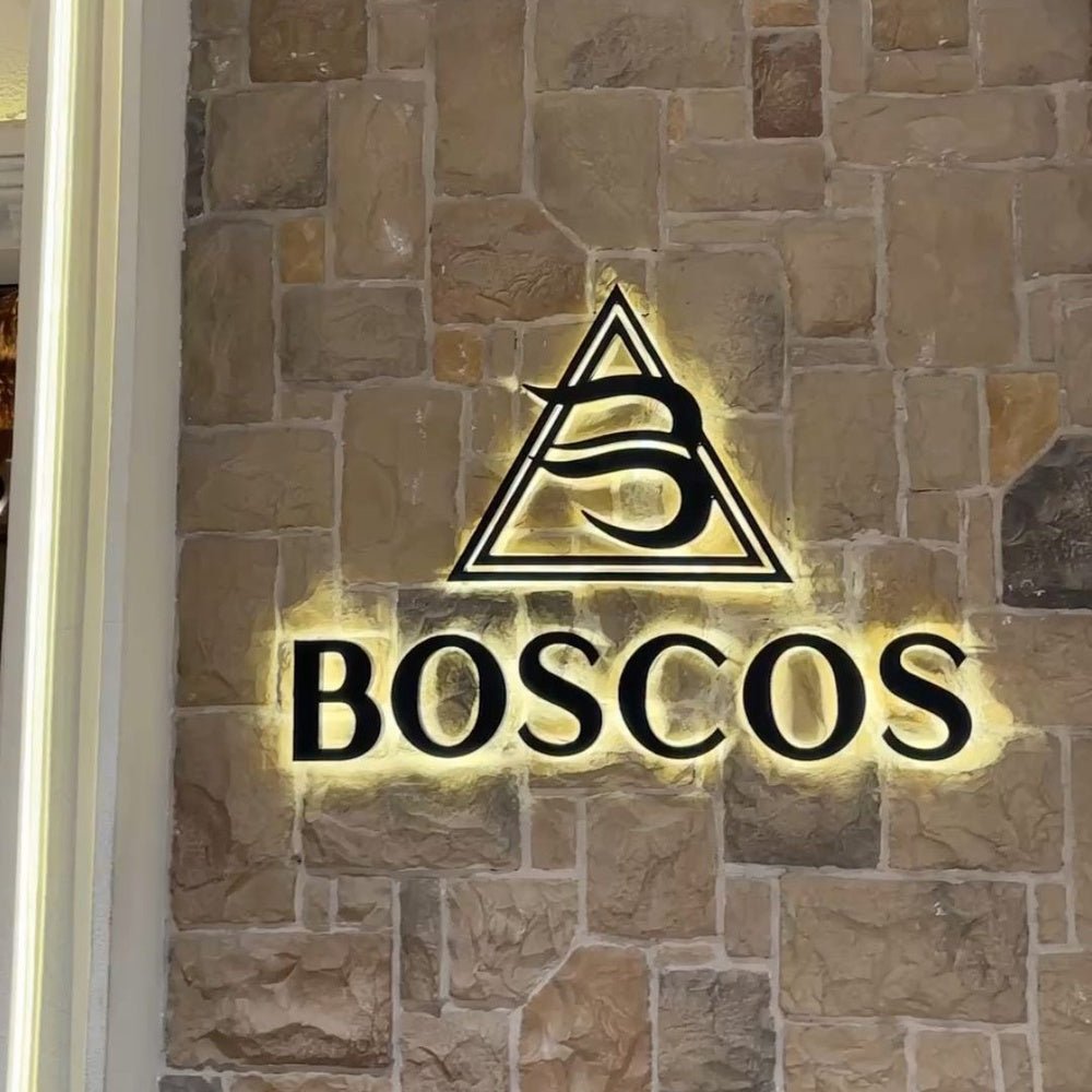 Boscos 3D Backlit Channel Letters Led Light Sign - Shineneon