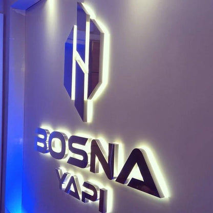 Bosna Yapi 3D Backlit Letters Business Metal Led Sign - Shineneon