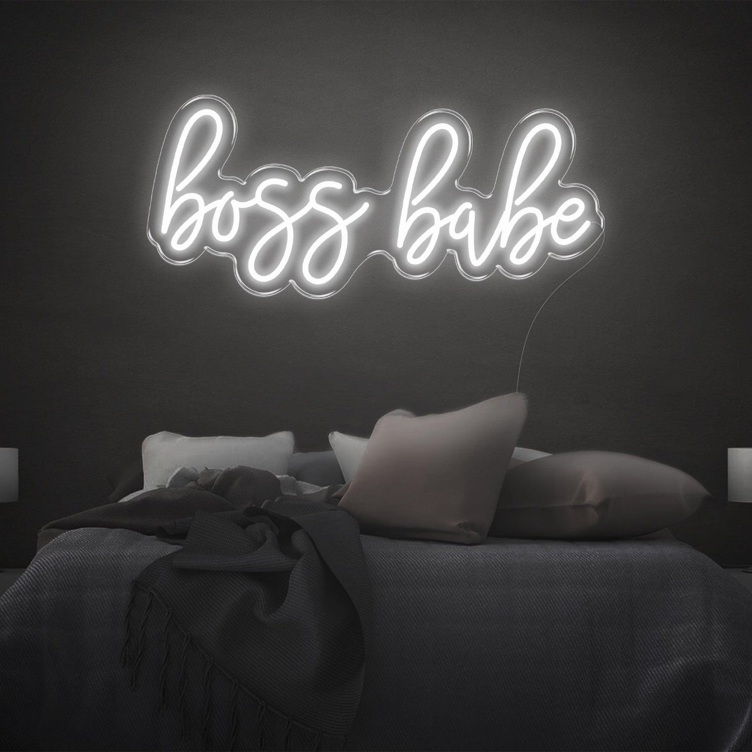 Boss Babe Amber Glow Led Neon Sign For Bedroom Wall Decor | Shineneon