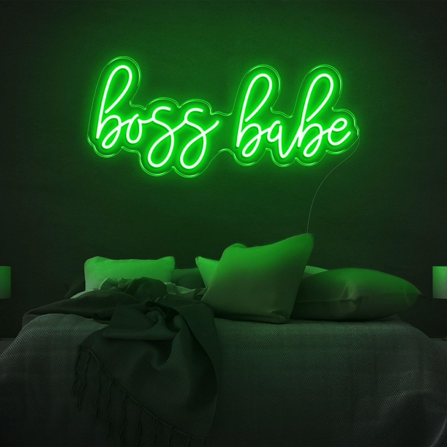 Boss Babe Amber Glow Led Neon Sign For Bedroom Wall Decor | Shineneon