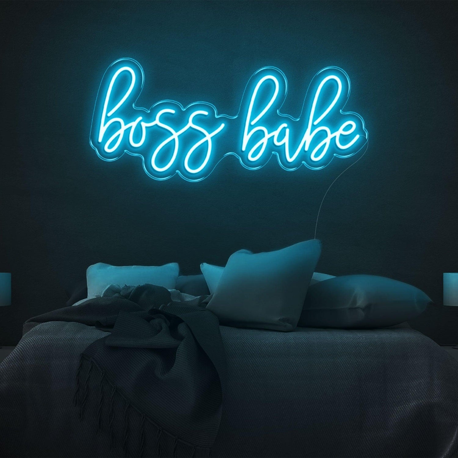 Boss Babe Amber Glow Led Neon Sign For Bedroom Wall Decor | Shineneon