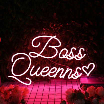 Boss Queenns Red Led Neon Sign - Shineneon