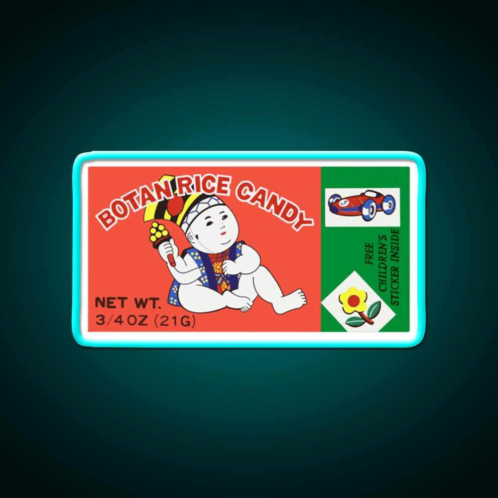 Botan Rice Candy Snack Food Led Neon Sign Rgb Color - Shineneon