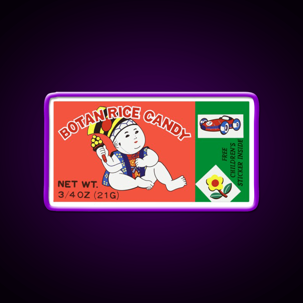 Botan Rice Candy Snack Food Led Neon Sign Rgb Color - Shineneon