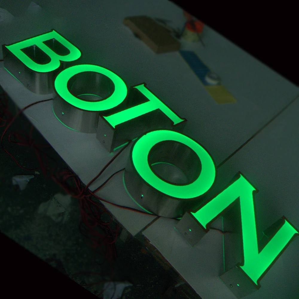 Boton 3D Frontlit Channel Letters Led Light Sign - Shineneon