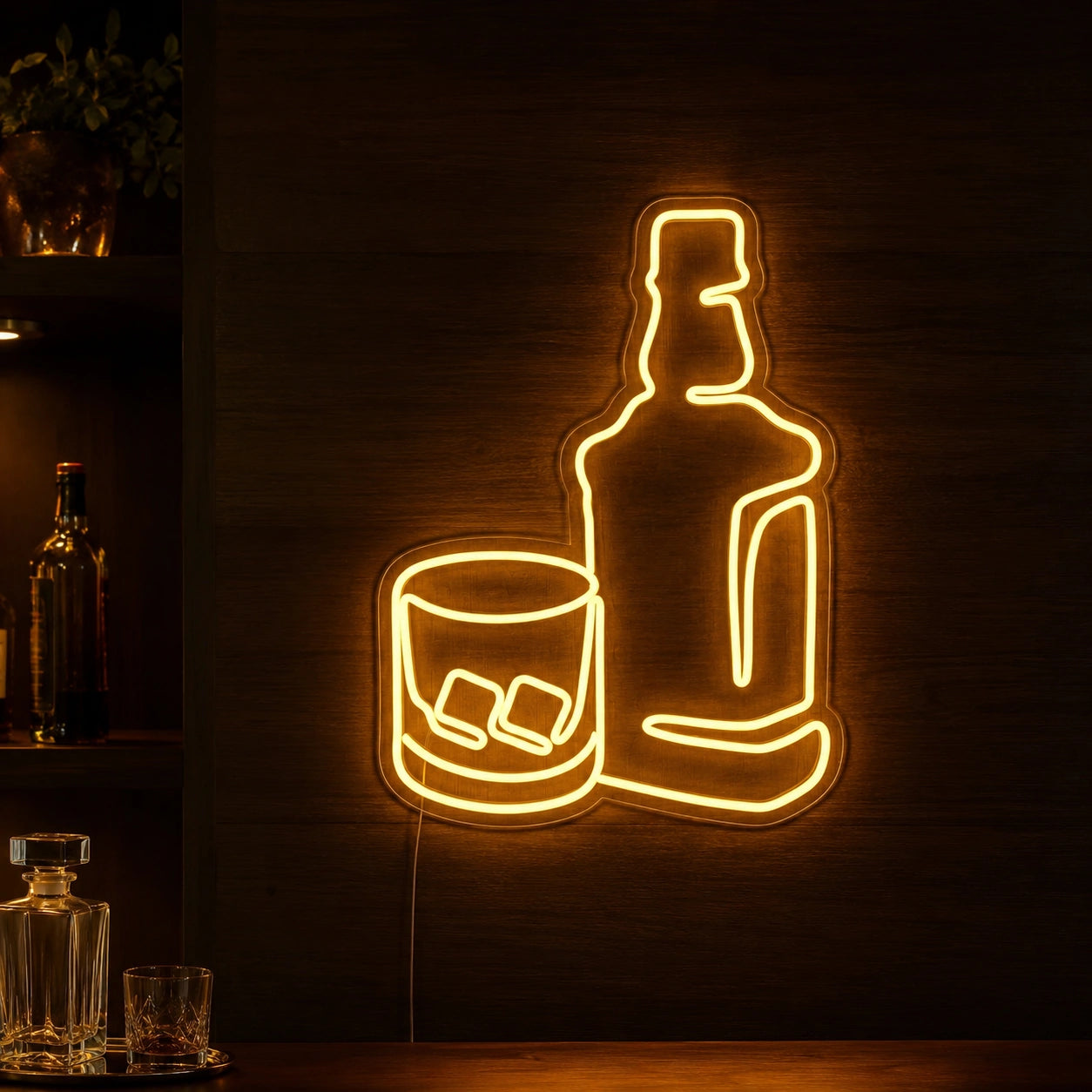 Bottle And Tumbler Neon Sign LED Neon Sign high-converting product image