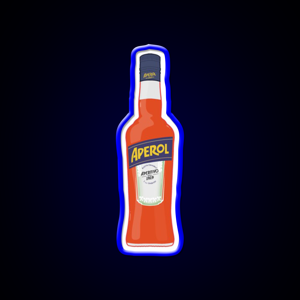 Bottle Of Aperol Cocktail Bar Decor Led Neon Sign Rgb Color - LED neon sign view 5