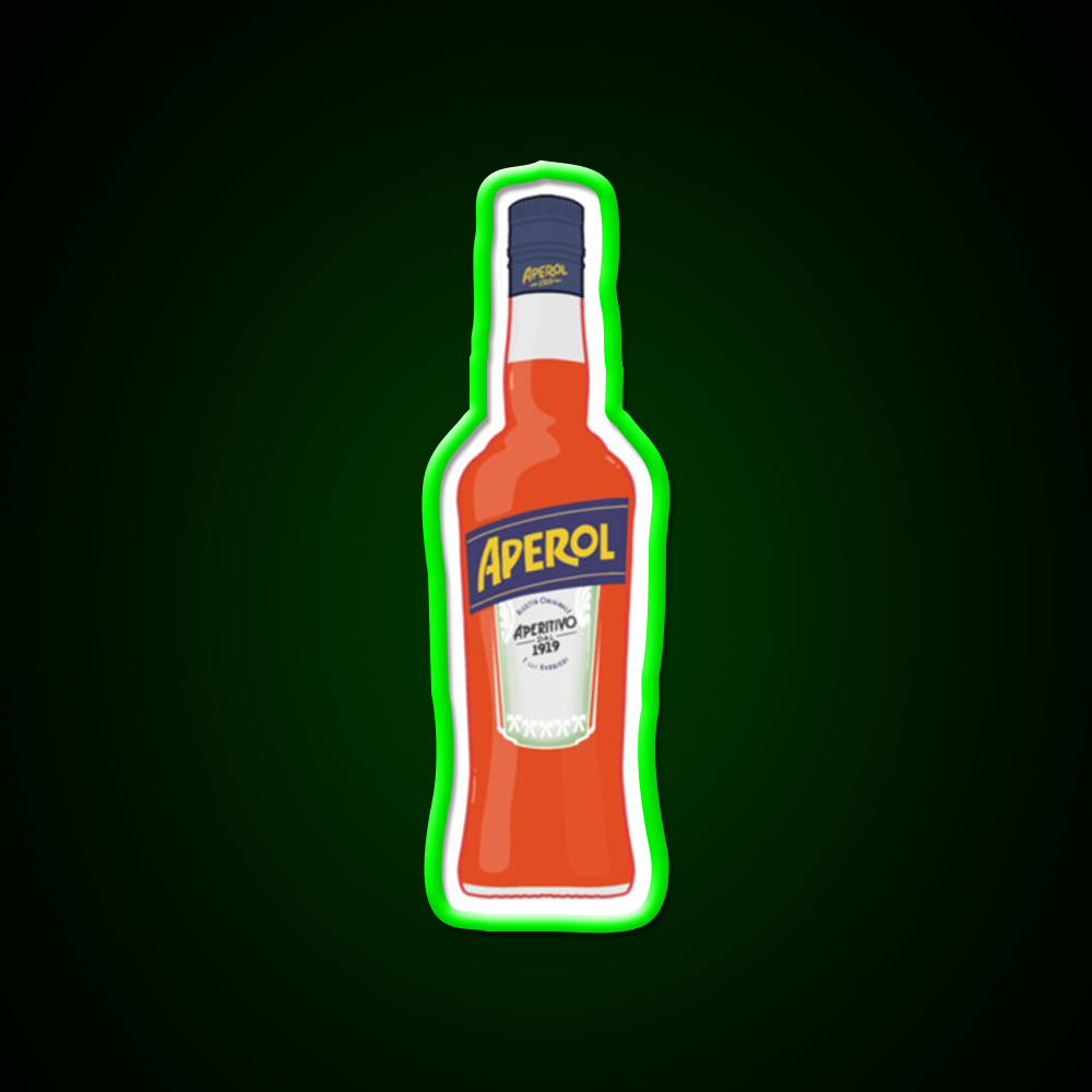 Bottle Of Aperol Cocktail Bar Decor Led Neon Sign Rgb Color - LED neon sign view 8