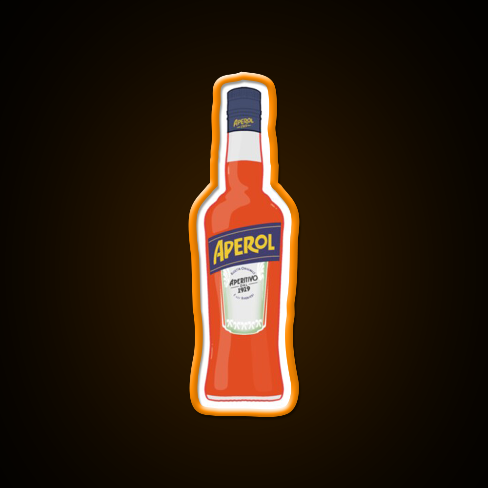 Bottle Of Aperol Cocktail Bar Decor Led Neon Sign Rgb Color - LED neon sign view 6