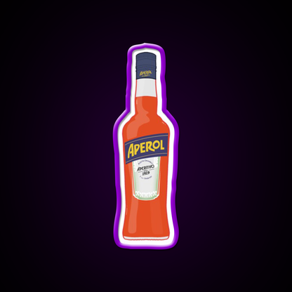 Bottle Of Aperol Cocktail Bar Decor Led Neon Sign Rgb Color - LED neon sign view 9