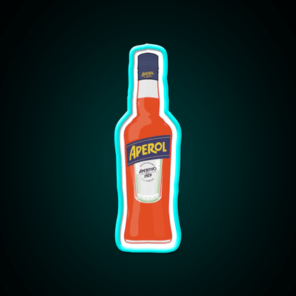 Bottle Of Aperol Cocktail Bar Decor Led Neon Sign Rgb Color - Shineneon