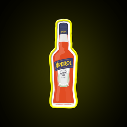 Bottle Of Aperol Cocktail Bar Decor Led Neon Sign Rgb Color - Shineneon