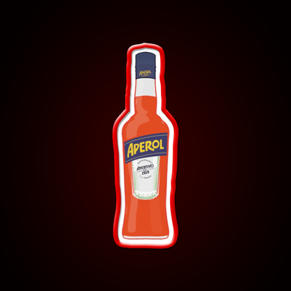 Bottle Of Aperol Cocktail Bar Decor Led Neon Sign Rgb Color - Shineneon