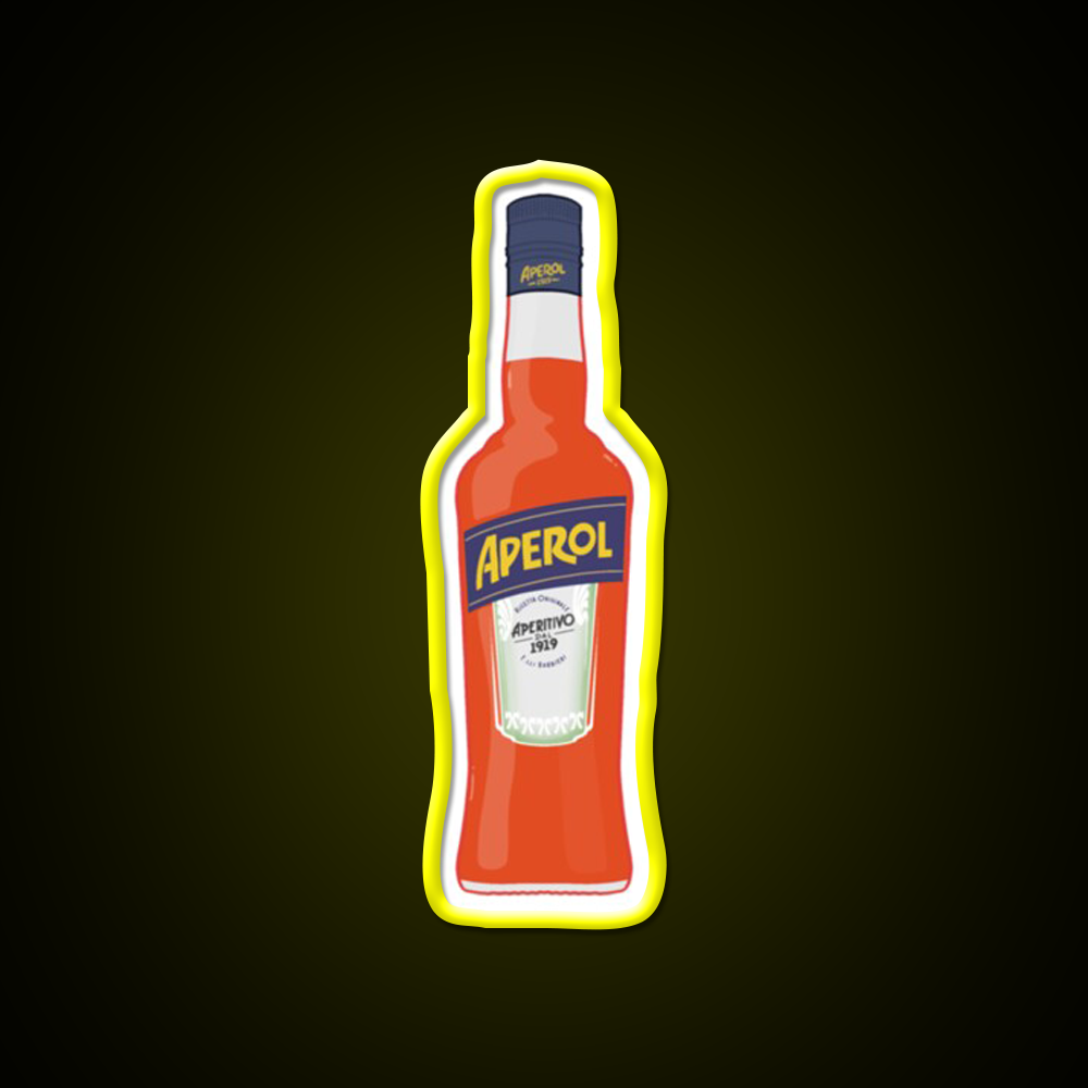 Bottle Of Aperol Cocktail Bar Decor Led Neon Sign Rgb Color - LED neon sign view 7