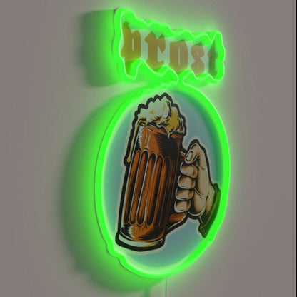 Bottom Up Beer Garden Oktoberfest Germany Rgb Led Neon Sign - Shineneon